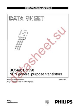 BC550C T/R datasheet  